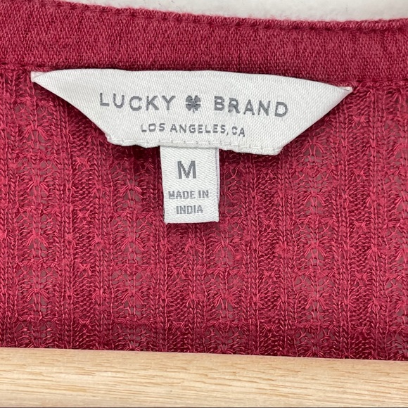 Lucky Brand Womens Peasant Top - Picture 3 of 7